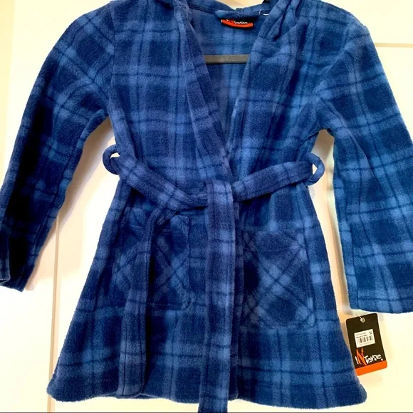 Jellifish Kids Boys' Super Soft Hooded Robe. Boy 3-4y